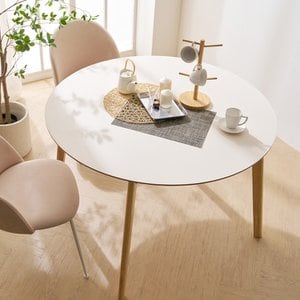 보루네오하우스 마르체 롤리 자작나무 HPM 원형 원목 식탁 테이블 1100 BCM634C