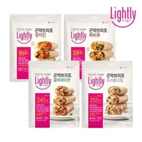 라이틀리 곤약브리또  핫치킨 500g(4입) x 2개/바비큐/콤비네이션/트...