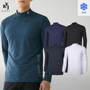 김영주골프 레이쿨 남성 냉감 반폴라 긴팔 티셔츠(M7ST53)