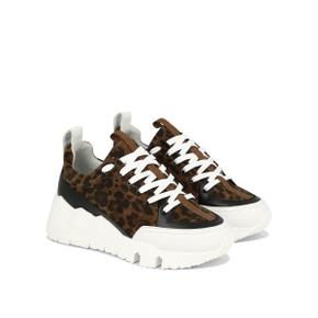 [피에르하디] Sneakers RS01ZCALF-PRINTED SUEDE KIDLEOPARD-BLACK Brown