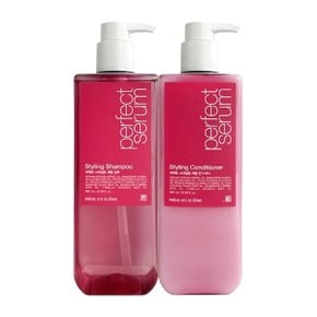 퍼펙트 스타일링 세럼 샴푸 + 컨디셔너 680ml