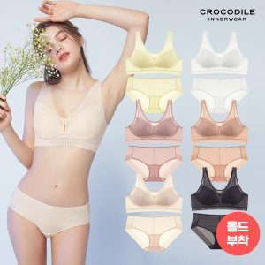 감탄브라 [크로커다일] 에어리핏 시스루 감탄브라+팬티 2종세트 택1