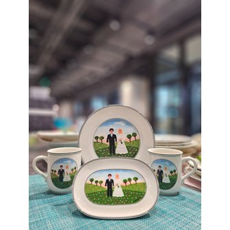 빌레로이앤보흐 [부산점] 디자인나이프 웨딩 선물세트4P