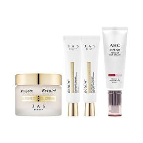 [쟈스] 엑토인 맨얼굴 크림 55ml + 30ml x2 + AHC 톤업 선크림 50ml (S10640841)