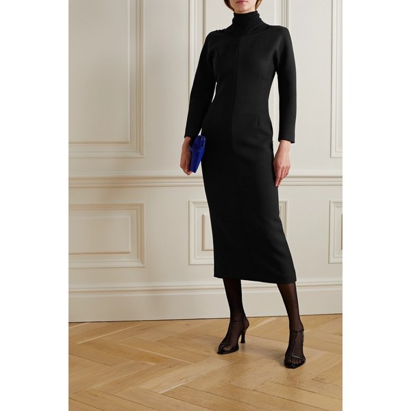 Tulip Wool-blend Midi Dress 블랙 1647597282923994