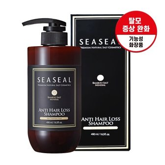 씨실 인산가 죽염 자연유래 탈모 기능성 샴푸 490ml + 헤어바디 샘플 4매 증정