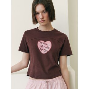 OUR HEART PAINTING CROP T-SHIRTS BR