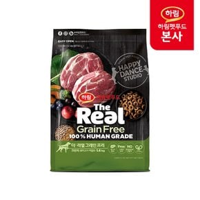 더리얼 그레인프리 크런치 돼지고기 어덜트 1.6kg  /  강아지사료