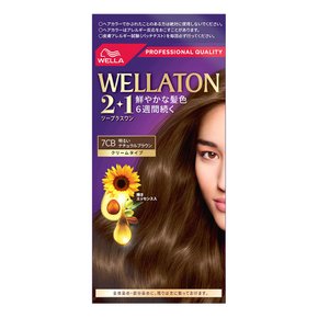 WELLA 웰라톤 크림 염색약 7CB 브라이트 네츄럴 브라운