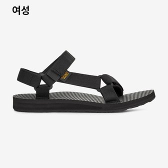 테바 2024 S/S 신상품 TEVA 여성용 쿠션 샌들 오리지널 유니버설 STVF2413987-BLK