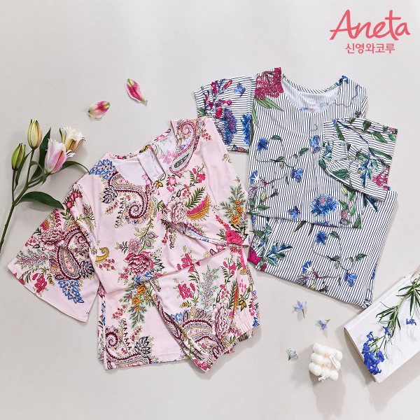 [비너스 매장동일] 25SS 신영와코루 아네타 라운지웨어 2세트