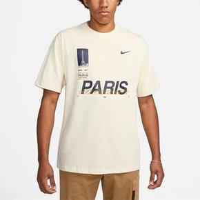 PSG 파리생제르망 맥스 90 풋볼 반팔 티셔츠 코코넛 밀크 FD1092-113