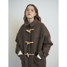 OVERSIZED DUFFLE COAT [BROWN]