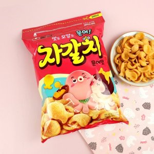  농심 자갈치 문어맛 300g / 대용량 간식 지퍼백보관_