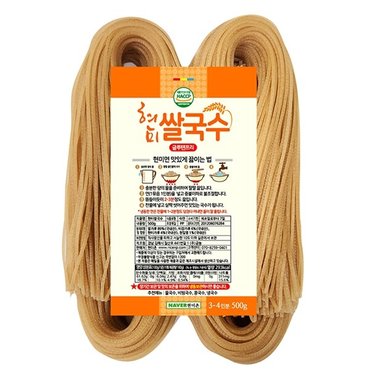 팜쿡 글루텐프리  우리 현미쌀국수 500g x 3팩 (9인분)