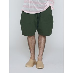 CB COTTON FATIGUE SHORTS (KHAKI)