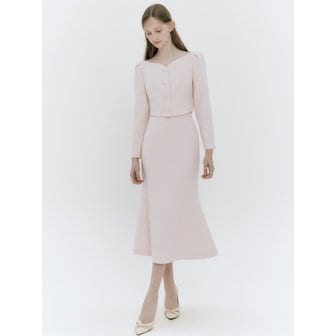 이바나헬싱키 Sweet heart tweed mermaid skirt(3colors)