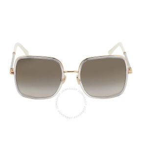 5232058 Jimmy Choo Gray Gradient Gold Square Ladies Sunglasses