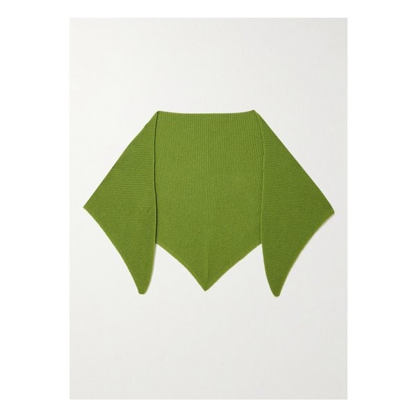 앤도터 피온 골지 캐시미어 스카프 그린 46376663162946658