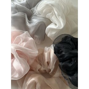 [단독]Double organza scrunchie