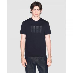 Armani Exchange 아르마니 익스체인지 슬림 핏 면 티셔츠 - 딥 네이비 7945143
