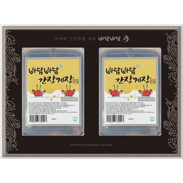 NS홈쇼핑 [선물세트] 바담바담 국내산 간장게장 선물세트(1kg 2마리 * 2개)..[33896308].