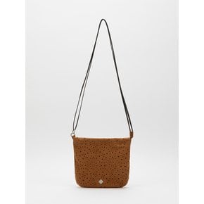 Western punching suede mini bag [camel]