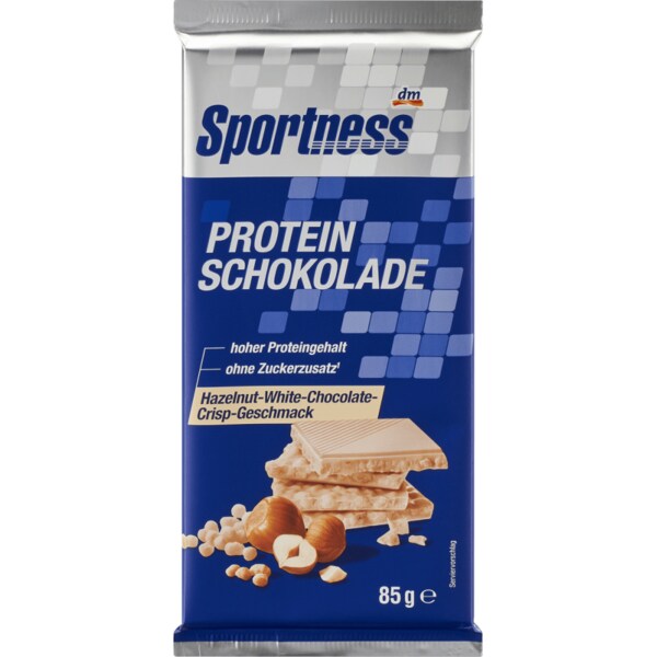 디엠 스포츠니스 Sportness 프로틴 헤이즐넛 화이트 초콜릿 85g