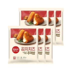 햇반 쿡반 김치치즈주먹밥 500g x6개