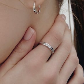 [Premium Plating] 프리시즈 AB(W) 스톤 라인 반지 HL5R64508WB