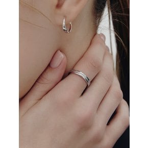 [Premium Plating] 프리시즈 AB(W) 스톤 라인 반지 HL5R64508WB