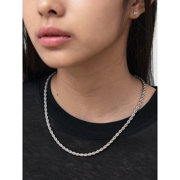 트위스트 커넥션 체인 네크리스 [silver]