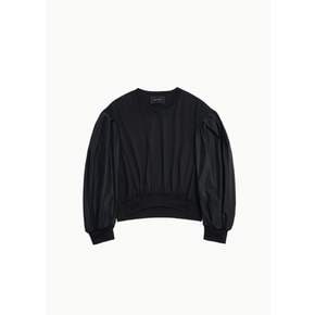시몬로샤 26FW Puff Sleeve Balloon Long Sleeve T-Shirt, Black