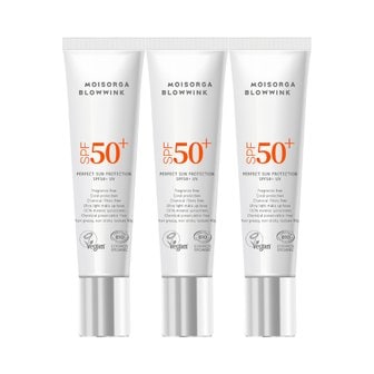 모이스올가 유기농 퍼펙트 선 프로텍션 SPF50+ UV 40g [비건 무기자차 선크림]  X 3SET