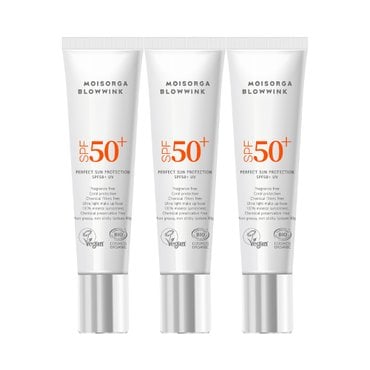 모이스올가 유기농 퍼펙트 선 프로텍션 SPF50+ UV 40g [비건 무기자차 선크림]  X 3SET