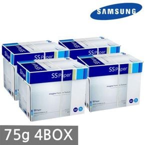 삼성 SS페이퍼 A4 복사용지(A4용지) 75g 2500매 4BOX[26842625]