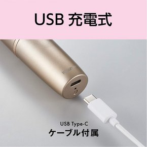 코이즈미 페이스 면도기 USB 충전식 회전날식 골드 KLC-0730N