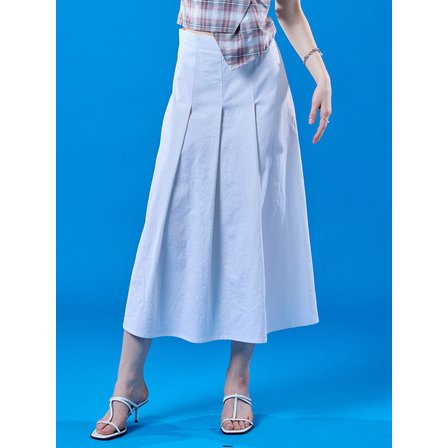 KOLEAT 린넨 플리츠 롱스커트 [WHITE] 여름 롱치마 ver.