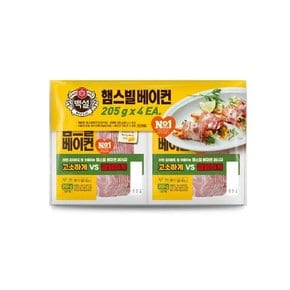 백설 햄스빌 베이컨 205g×4_냉장