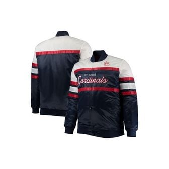 이스퀘어 3582960 Mitchell  Ness 미첼네스 남성 네이비/레드 스트리트. 루이 카디널스 빅키 큰 코치 새틴