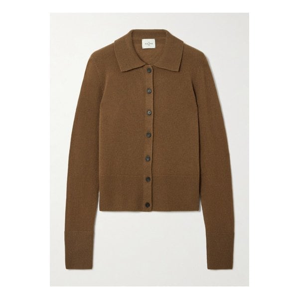 프라가  캐시미어 가디건 브라운 46376663162953239