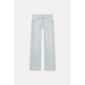 ZARA 자라 TRF 와이드 레그 로우 웨이스트 진 3607 122 406