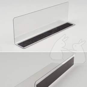 투명 가림막 20x6cm 칸나누기 분리 파티션 자석형 L자