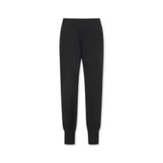 Women Long Rib Knit Jogger Pants_WWWAA24632BKX