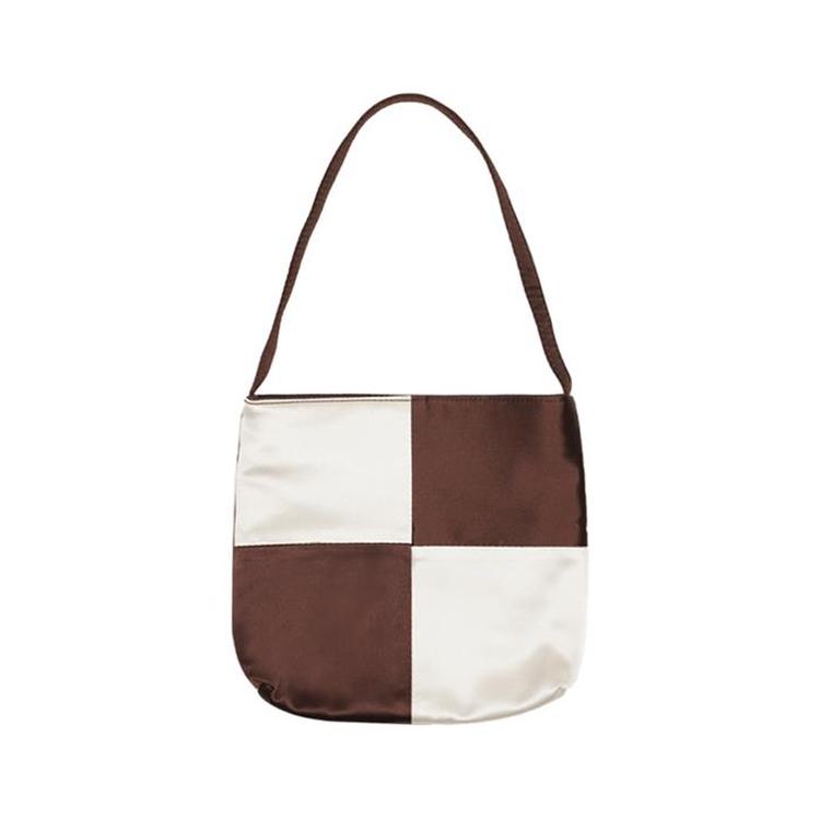トートバッグ hai Vera Checkerboard Bag (Brown & Ivory) 하이 hai Vera Checkerboard bag (brown & ivory) - SSG.COM