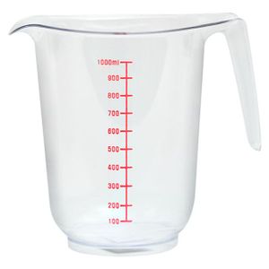 제이큐 계량컵 계량 비커 제빵계량컵 베이킹계량컵 측정 잔주전자 물통 두유 대용량 주방 1000ml X ( 2매입 )