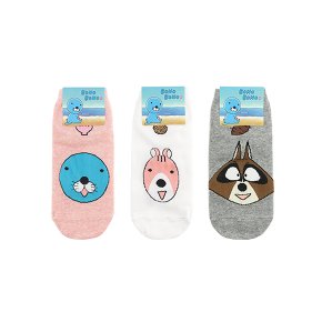 여자발목 패션 라이센스 캐릭터양말 보노보노 냠냠캐릭 3종색상 택1