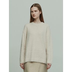 RELAXED FIT KNITTED TOP BUTTER CREAM