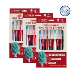 크리오 엑스퍼트 센세티브 케어 시린이 초극세모 칫솔 4입 x3개(총...