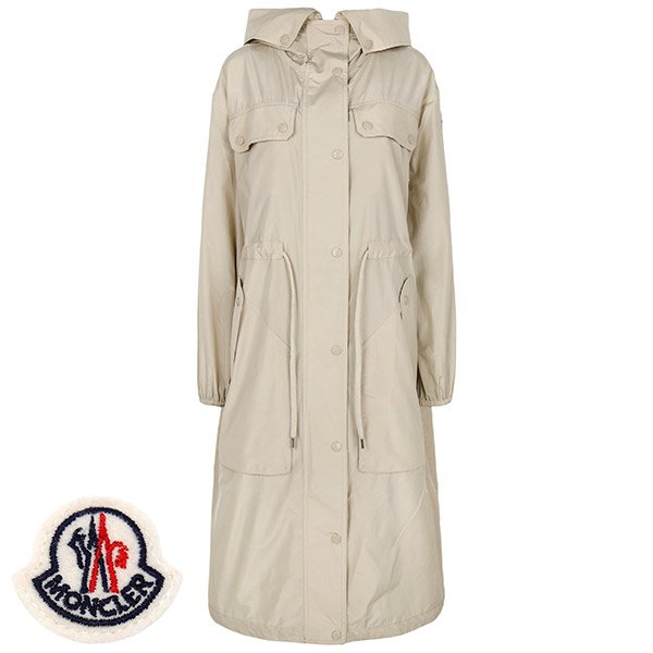 [부산점] 몽클레어 베이지 만티오 윈드브레이커 후드 롱 자켓 MANTIO 1B00002 597JT 268